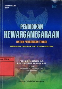 Pendidikan Kewarganegaraan untuk Perguruan Tinggi